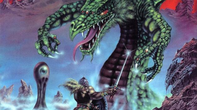 La copertina di Dragon Slayer