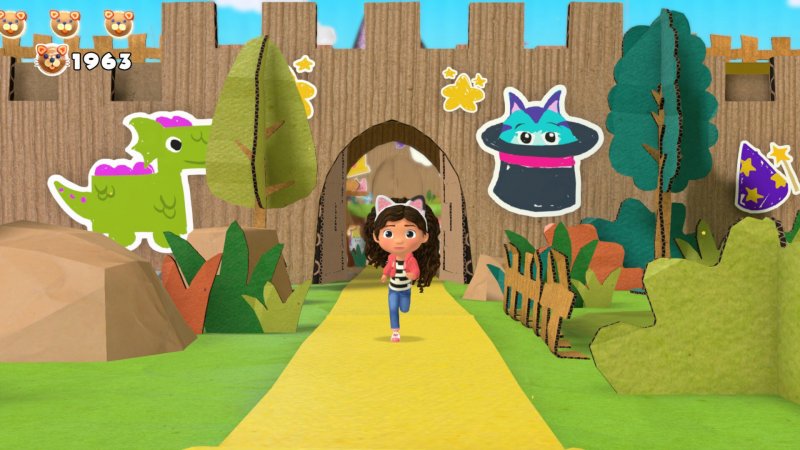 Gabby alle prese con una delle avventure di DreamWorks La casa delle bambole di Gabby: Pronti per la festa