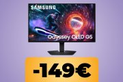 Il monitor da gaming Samsung Odyssey OLED G5 è in promo su Amazon per la Festa delle Offerte di Primavera: acquistalo al minimo storico