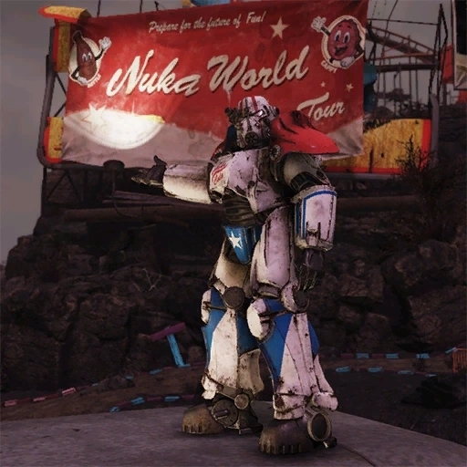 Armatura atomica T-45B a tema Nuka-Cola