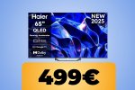 Il televisore Haier QLED 4K UHD da 65' è su Amazon al minimo storico - Notizia