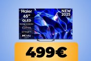 Il televisore Haier QLED 4K UHD da 65" è su Amazon al minimo storico