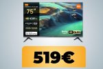 Xiaomi TV F Pro QLED a 120Hz da 75” è in forte sconto su Amazon con le offerte di primavera - Notizia