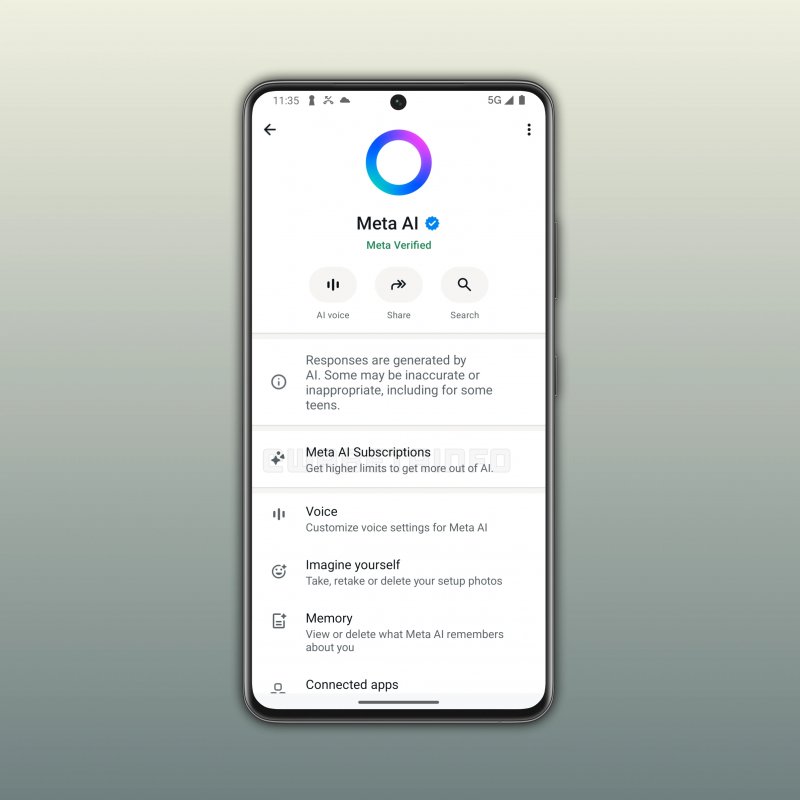 Meta AI potrebbe avere presto un abbonamento premium (fonte: wabetainfo)