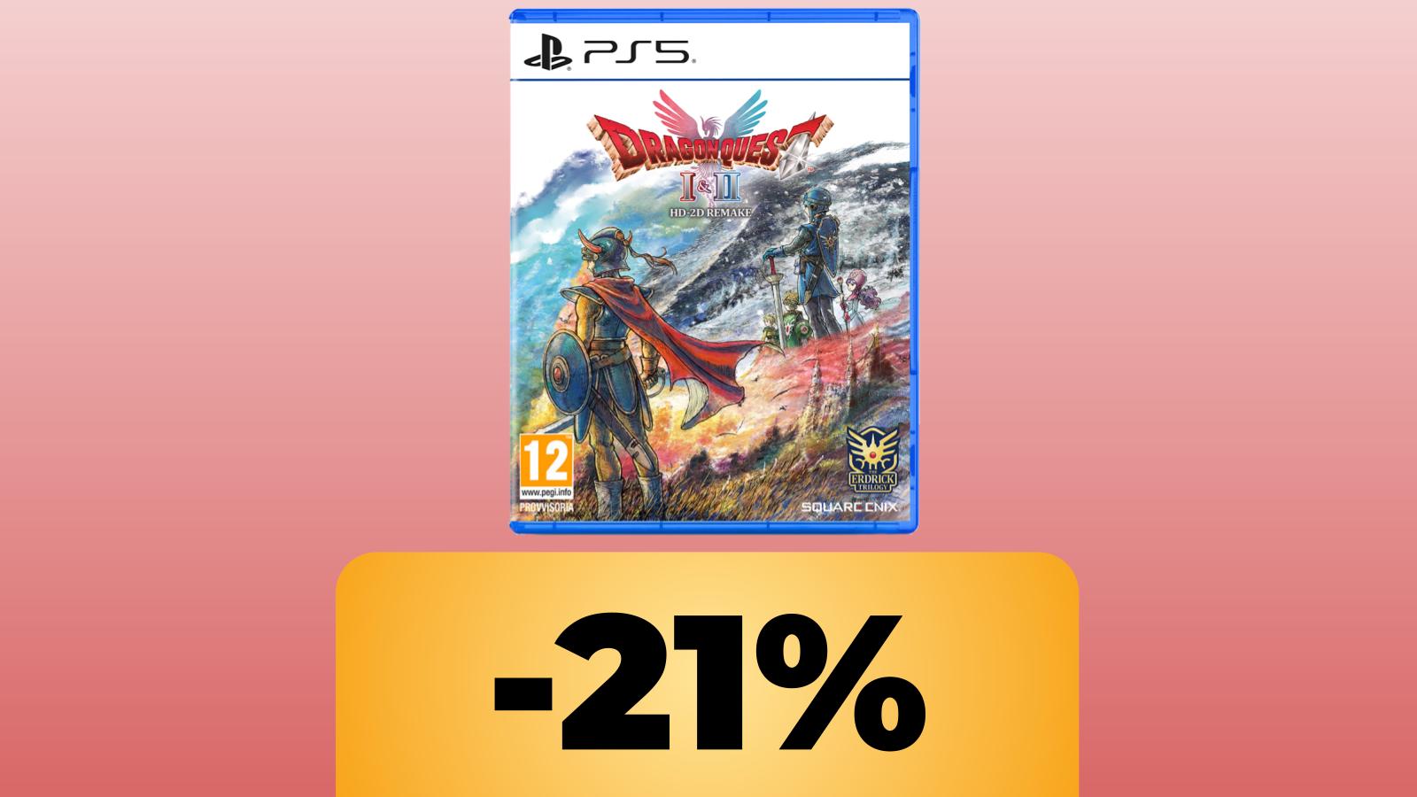 Dragon Quest I & II HD-2D Remake per PS5, Switch e Switch 2 è in sconto al prezzo minimo storico su Amazon