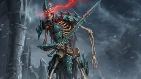 Uno scheletro di Alaloth