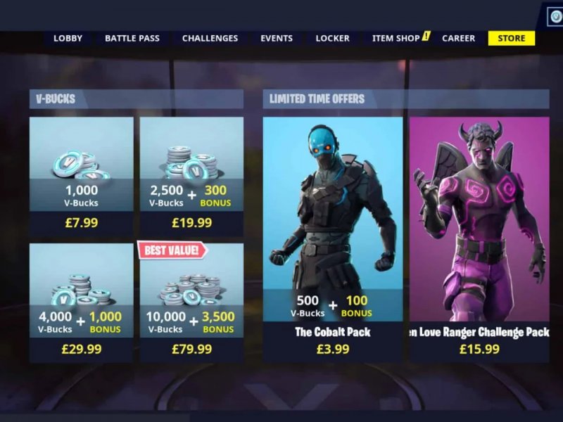 Le microtransazioni in Fortnite