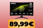 Il monitor curvo MSI da 24', FullHD, refresh rate da 180Hz è in promo su Amazon al minimo storico per la Festa delle Offerte di Primavera - Notizia