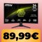 Il monitor curvo MSI da 24', FullHD, refresh rate da 180Hz è in promo su Amazon al minimo storico per la Festa delle Offerte di Primavera