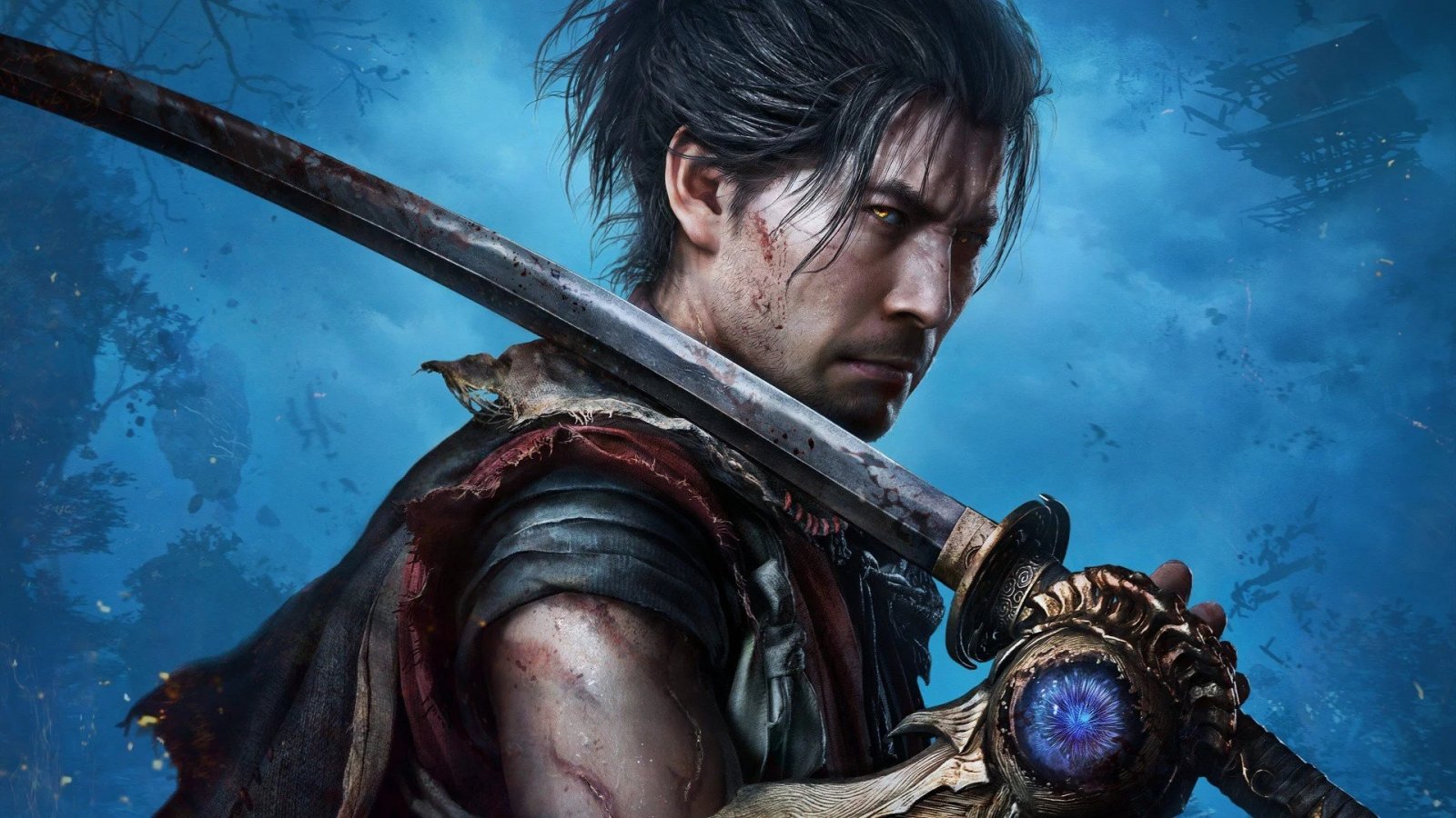 Artwork di Onimusha: Way of the Sword con il protagonista Miyamoto Musashi