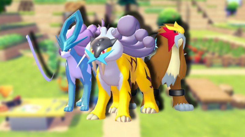 Raikou, Entei e Suicune