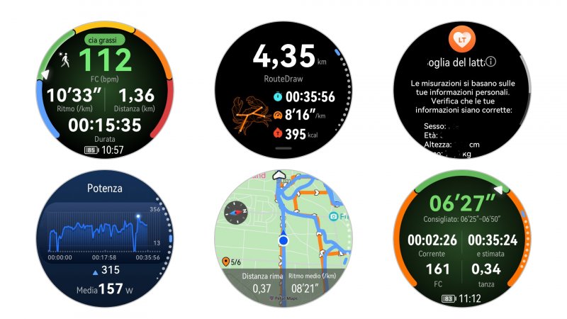 Le opzioni dedicate alla corsa sono notevoli: dai percorsi Route Draw a varie distanze di preparazione alla Maratona, con tanto di misurazione delle soglie del lattato