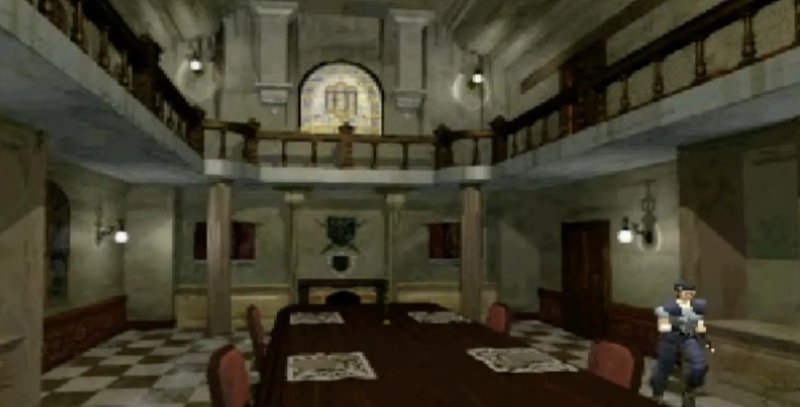 La mitica sala da pranzo di Villa Spencer