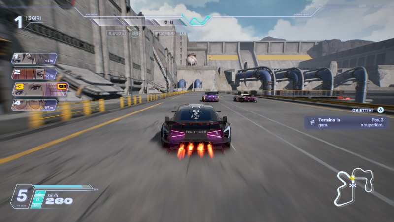 Il Boost è una delle meccaniche principali di Screamer