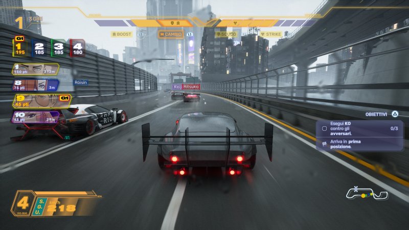 Si corre anche sotto la pioggia in Screamer