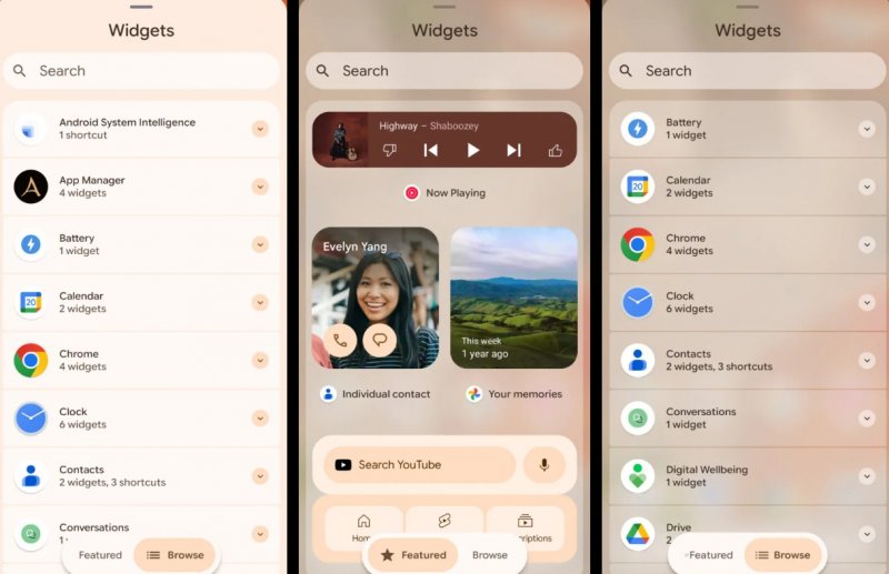 A destra la nuova versione