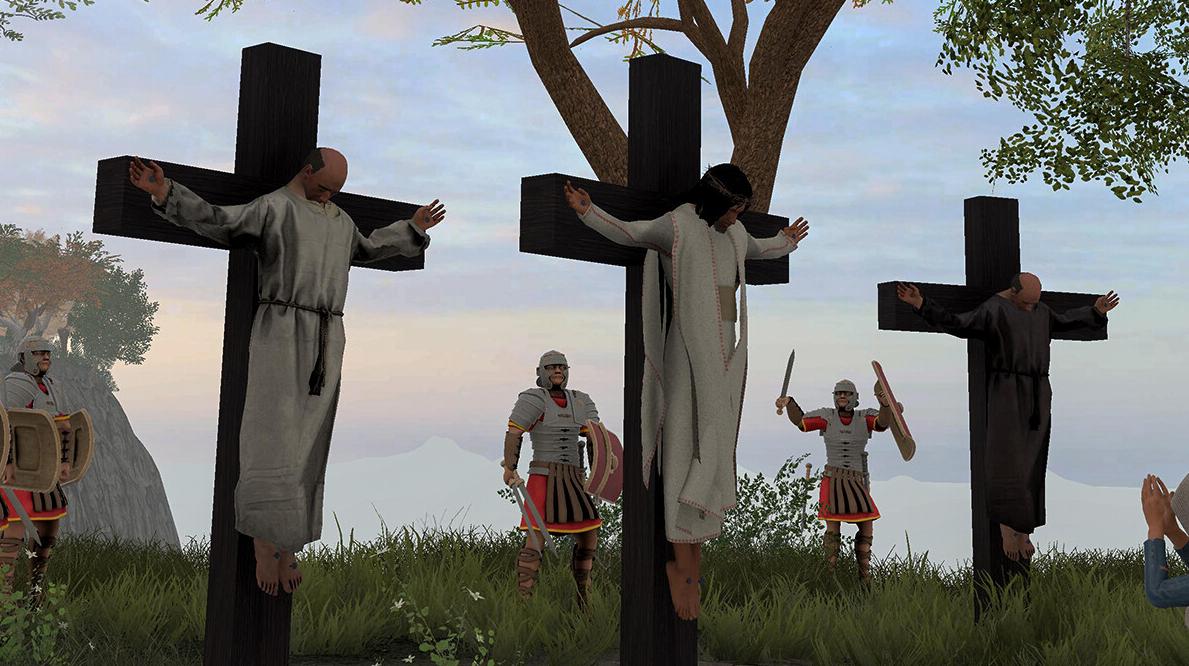 La crocifissione in Jesus Simulator