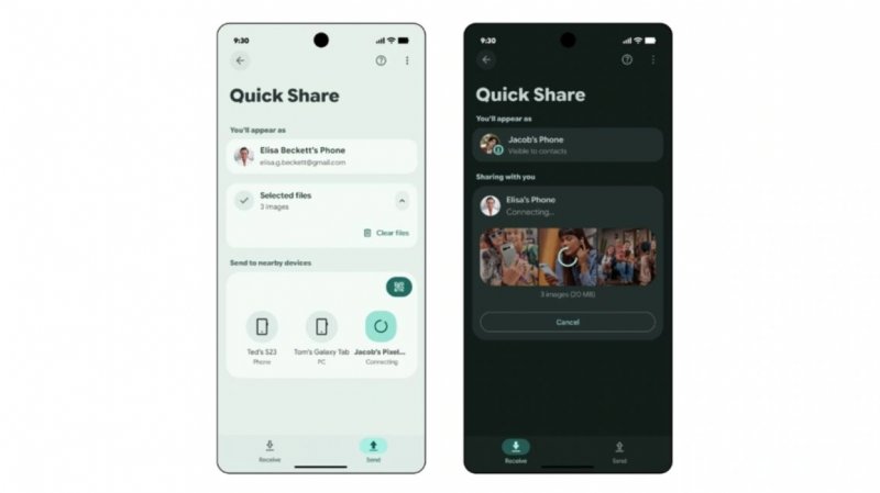 Quick Share e AirDrop
