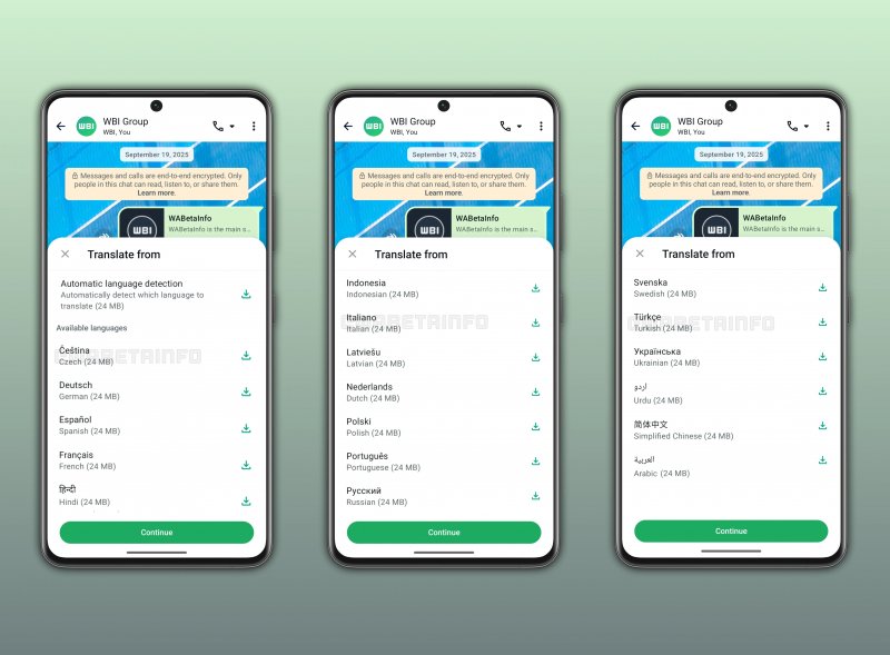 Le nuove lingue supportate nella beta di WhatsApp