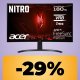 Il monitor da gaming ACER Nitro è in promozione su Amazon: 27", FullHD e refresh rate fino a 180Hz