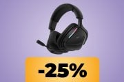 Cuffie da gaming Corsair VOID v2: qualità audio al top, massima comodità e batteria da 70 ore, in promo al minimo storico su Amazon