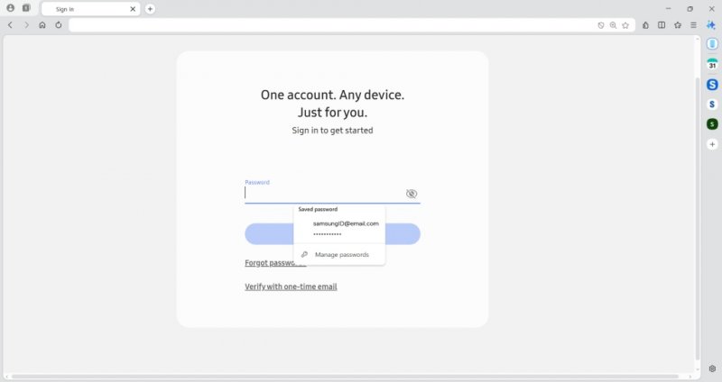 L'integrazione di Samung Pass sincronizza le password tra i dispositivi