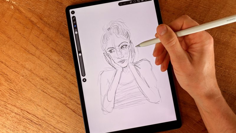 L'esperienza di disegno e scrittura con il display di Huawei MatePad 11.5 S è eccellente