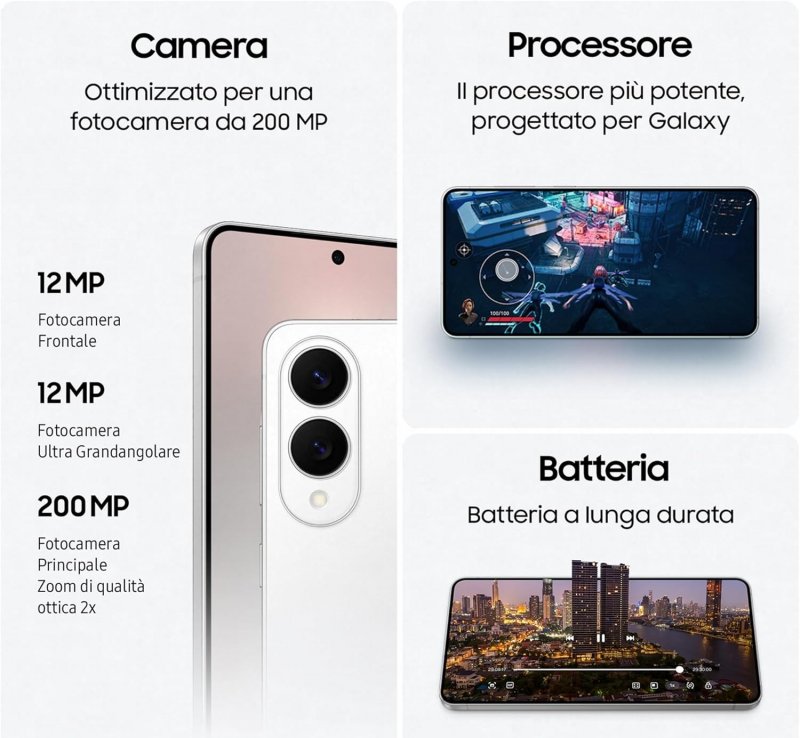 Le caratteristiche del Galaxy S25 Edge