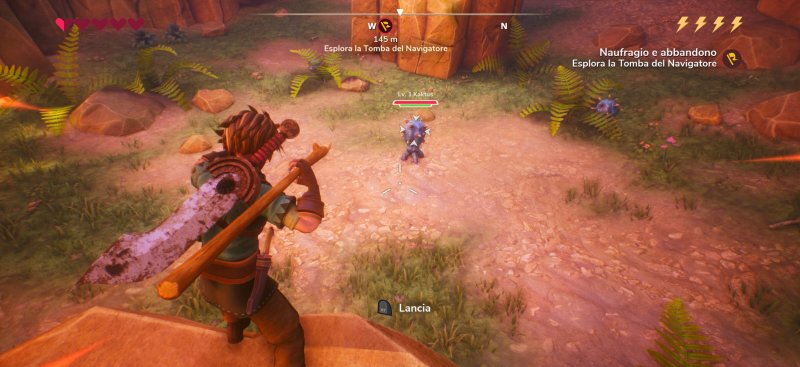 È possibile anche usare delle lance in Oceanhorn 3: Legend of the Shadow Sea