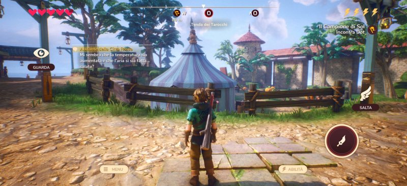 Uno dei primi scenari di Oceanhorn 3: Legend of the Shadow Sea