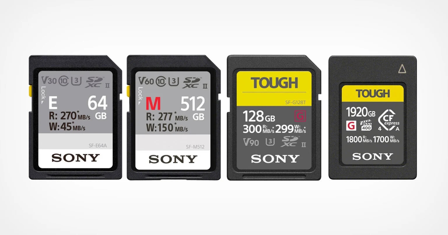 Alcune memory card di Sony