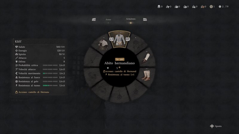 Con gli abiti da hernandiano potrete accedere senza problemi a varie aree di Hernand