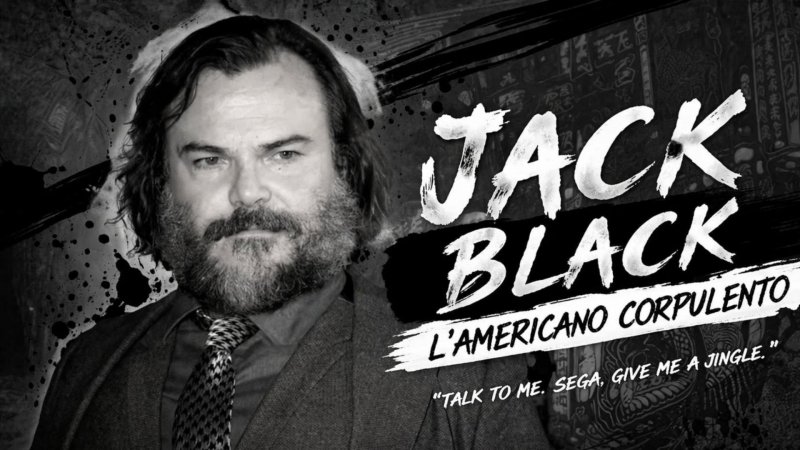 Jack Black con un'introduzione in stile Yakuza