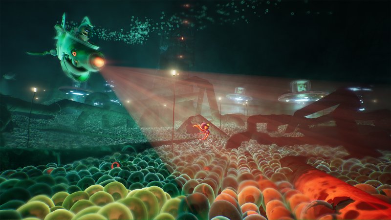 Uno degli scenari subacquei, dove Darwin può sfruttare tutta la sua mobilità