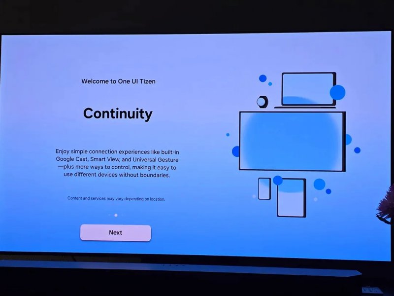 Il nuovo Tizen UI su Samsung OLED S90D