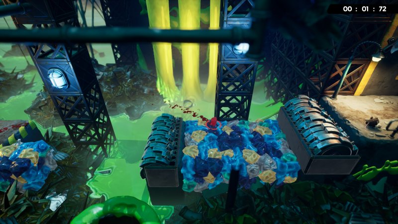 I sacchi di immondizia della discarica si distruggono al primo contatto