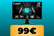 Il monitor da gaming MSI con refresh rate da 180Hz e un tempo di risposta di 1ms è in offerta su Amazon