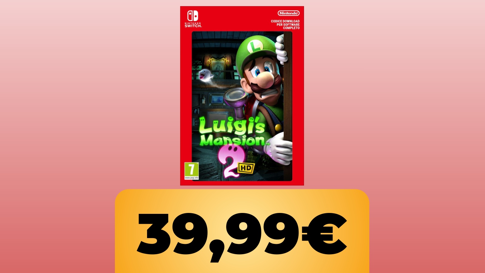 Luigi's Mansion 2 HD per Nintendo Switch è su Amazon al minimo storico: risparmia 20 €