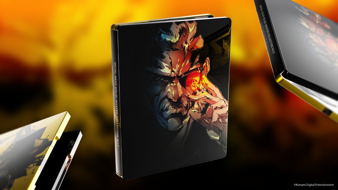 Metal Gear Solid: Master Collection Vol. 2, svelato lo steelbook con gli artwork di Old Snake e Big Boss