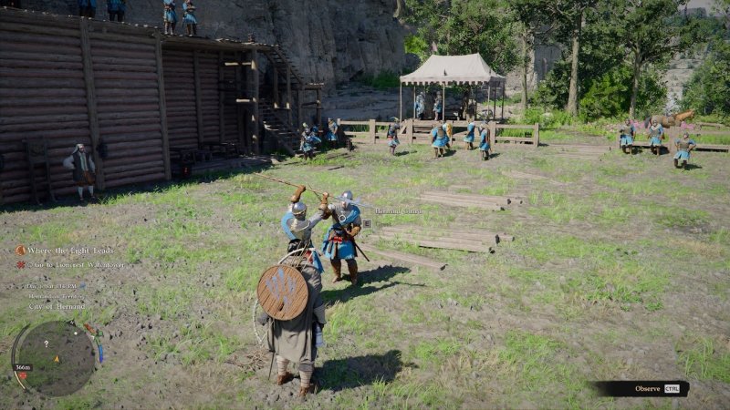 I campi di addestramento dei soldati sono ottimi per apprendere alcune abilità base tramite la meccanica Guarda e Impara