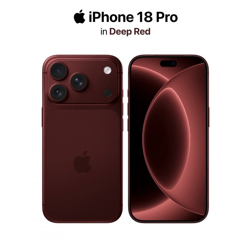 iPhone 18 Pro Deep Red