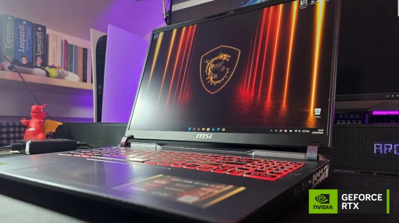 Vector 16 HX AI supporta il pacchetto DLSS e le tecnologie Max-Q