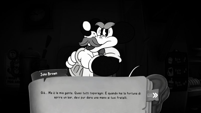 Tutti i dialoghi di Mouse: P.I. For Hire sono doppiati in inglese, ma ogni testo a schermo è presente anche nella nostra lingua