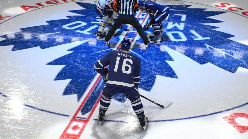 Un momento di gioco in NHL 26