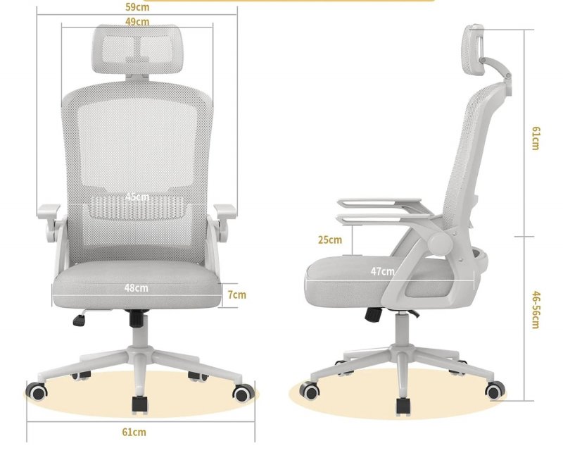Dimensioni della sedia