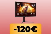 Il monitor da gaming AOC è in promo al minimo storico su Amazon: 27", 4K, refresh rate da 160Hz e tempo di risposta da 1ms