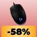 Il mouse da gaming Logitech G203 è scontatissimo su Amazon: puoi acquistarlo (quasi) al minimo storico