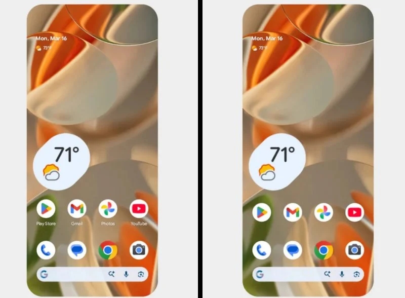 A destra i nuovi cambiamenti