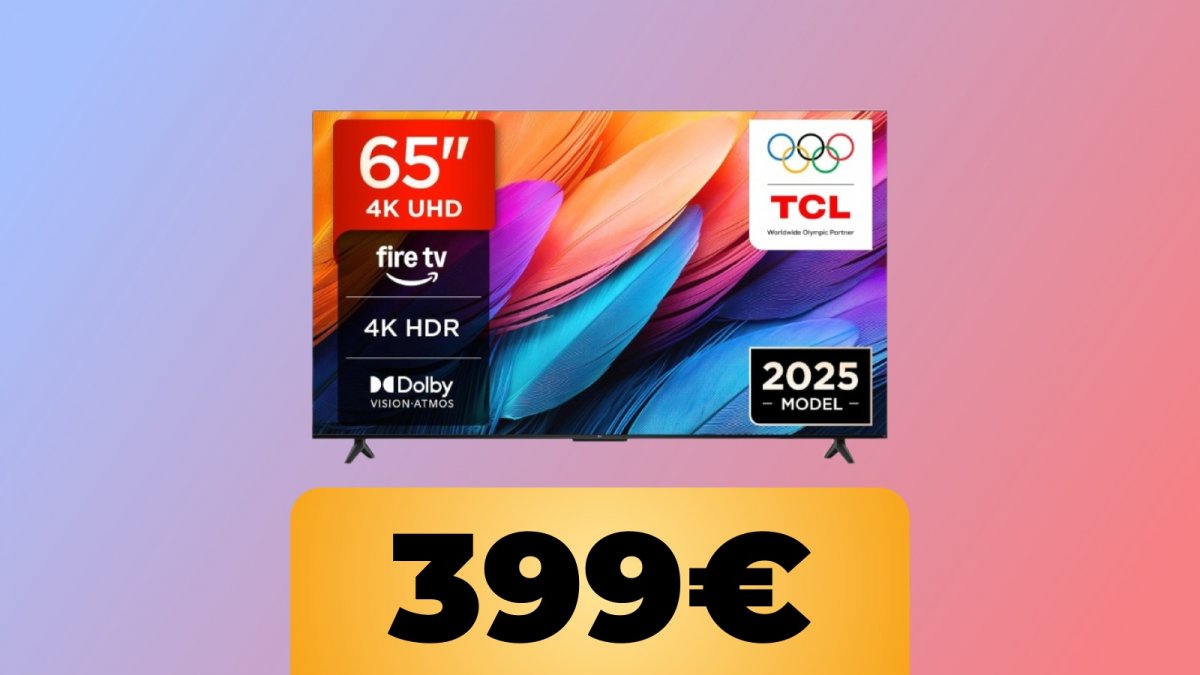 Il televisore TCL 4K UHD da 65" è su Amazon a &hellip;