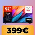 Il televisore TCL 4K UHD da 65' è su Amazon a un prezzo davvero accessibile
